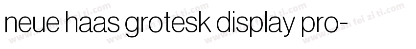 neue haas grotesk display pro字体转换